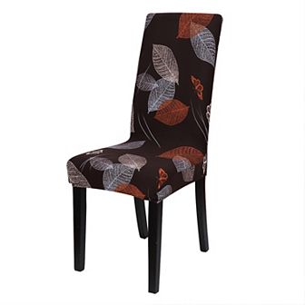 Floral Print Spandex Chair Cover for Dining Room Seat Slipcover