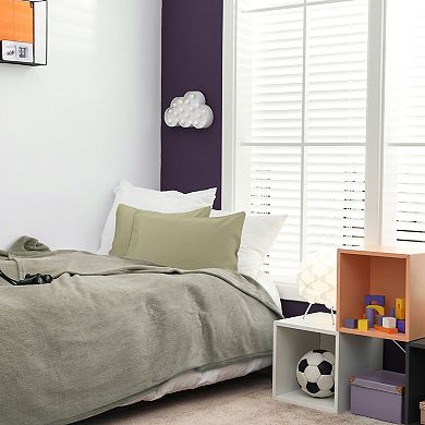 Luxury 1800 Brushed Microfiber Pillow Cases 2 Pcs Travel 20" x 14"