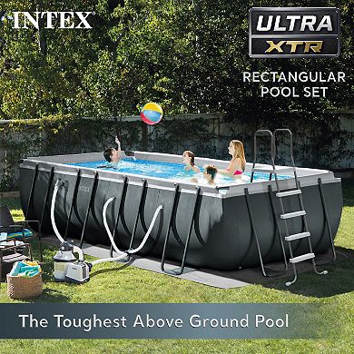 Intex 18Ft x 52In Ultra XTR Rectangular Frame Swimming Pool Set w/Pump Filter
