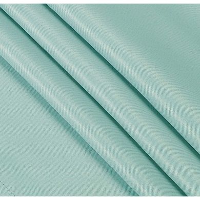 Kate Aurora Basic Drape Light Filtering Woven Jacquard Thermal Single Rod Pocket Curtain Panel
