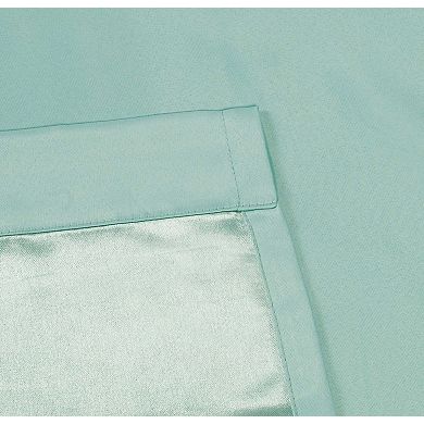 Kate Aurora Basic Drape Light Filtering Woven Jacquard Thermal Single Rod Pocket Curtain Panel
