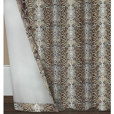 Kate Aurora Safari Living 2 Piece Python Room Darkening Grommet Top Curtain Panels