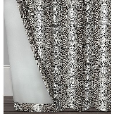 Kate Aurora Safari Living 2 Piece Python Room Darkening Grommet Top Curtain Panels