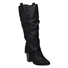 Women s Knee High Black Boots Kohl s