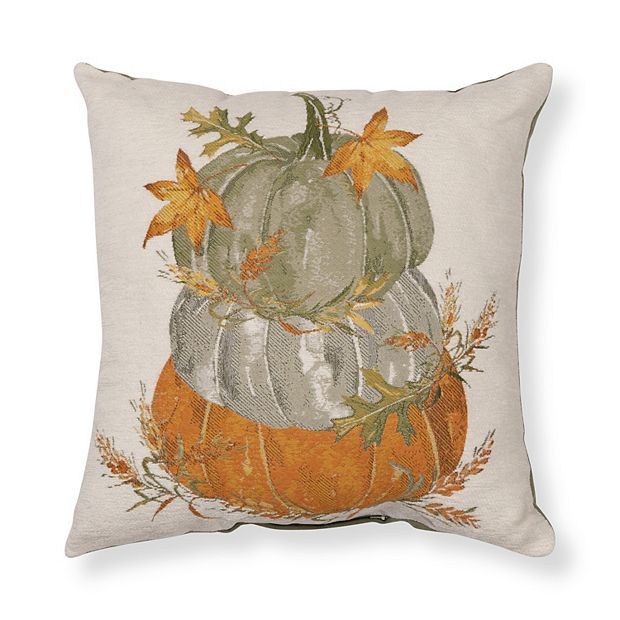 Celebrate Together™ Fall Pumpkin Stack Tapestry Throw Pillow