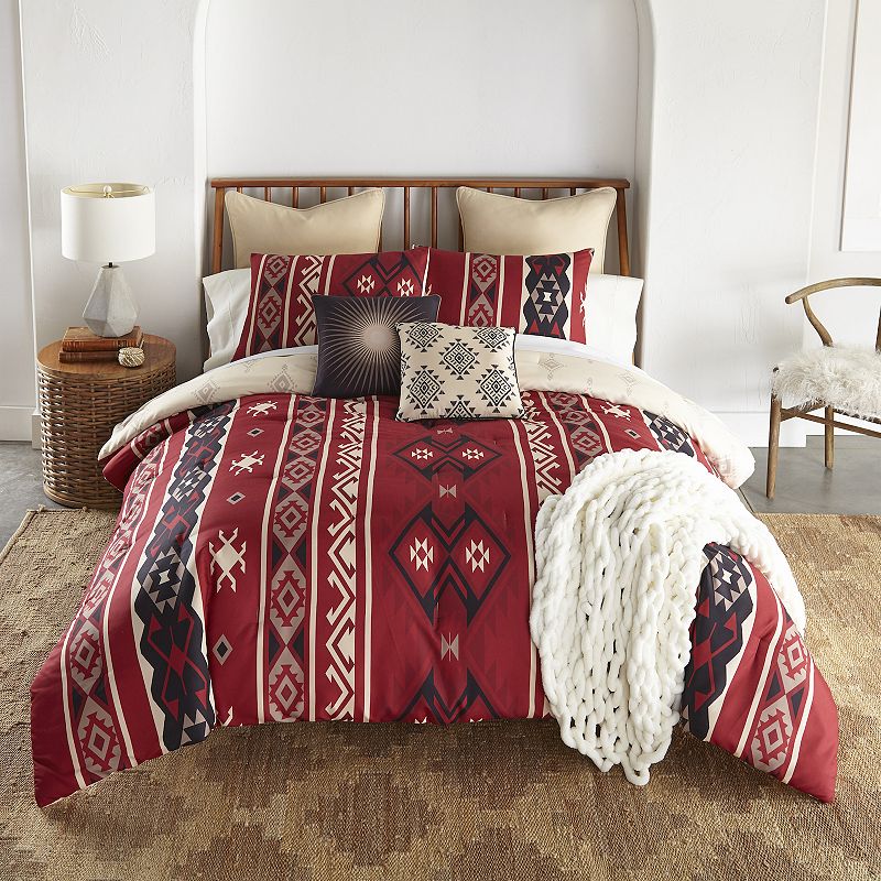 Donna Sharp Mesa Comforter Set with Pillowcases, Multicolor, Queen