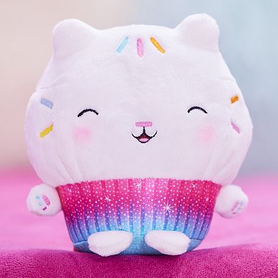 Spin Master Gabby's Dollhouse, 7-inch Cakey Cat Purr-ific Plush Toy