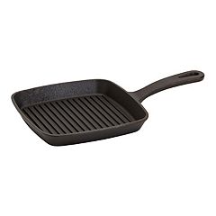 Imusa Large 20 x 12 Nonstick Double Burner Griddle with Metal Handles,  Black
