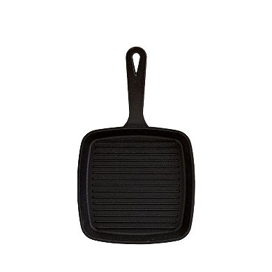 Smith & Clark Pre-Seasoned Cast-Iron Grill Pan