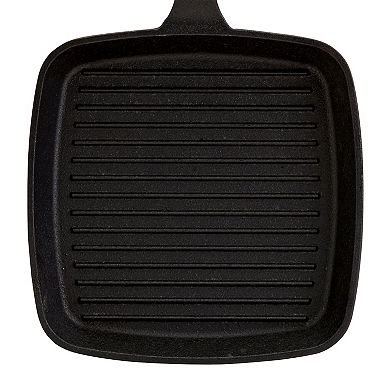 Smith & Clark Pre-Seasoned Cast-Iron Grill Pan