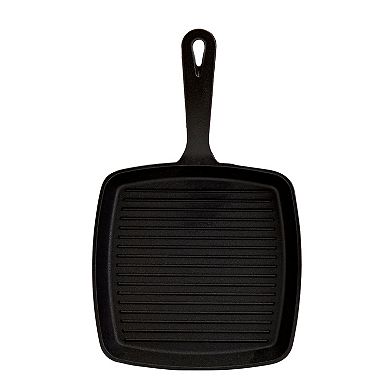 Smith & Clark Pre-Seasoned Ridged Cast-Iron Grill Pan