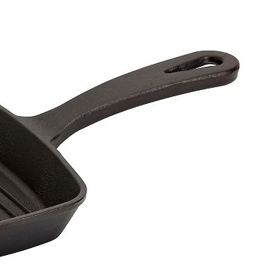 Smith & Clark Pre-Seasoned Cast-Iron Grill Pan