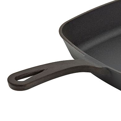 Smith & Clark Pre-Seasoned Cast-Iron Frypan with Assist Handle