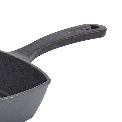 Smith & Clark Pre-Seasoned Cast-Iron Grill Pan with Assist Handle