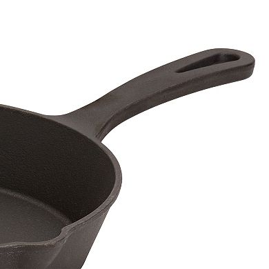 Smith & Clark Pre-Seasoned Easy Care Cast-Iron Frypan with Assist Handle