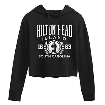 Juniors' Hilton Head Cropped Hoodie