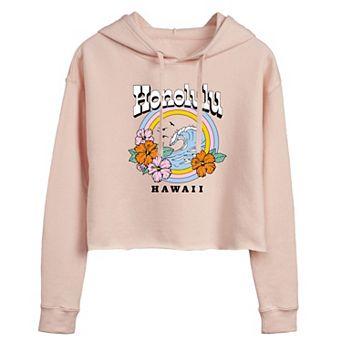 Juniors' Hawaii Cropped Hoodie