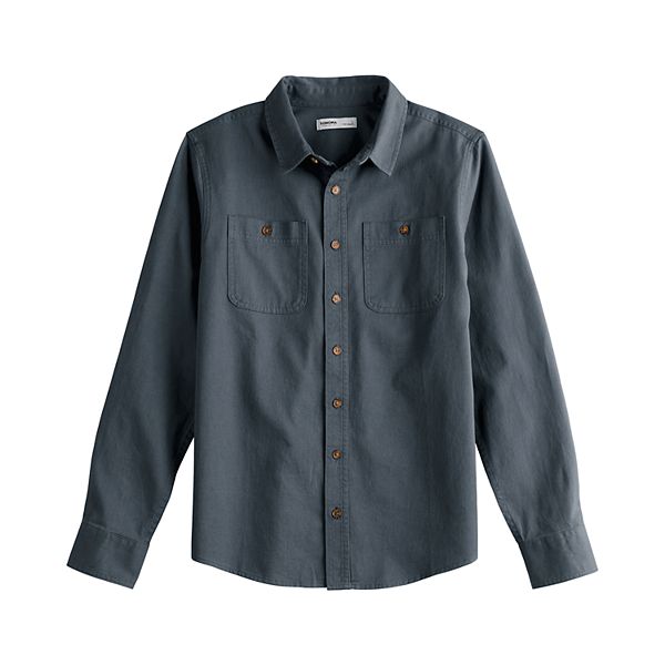 Boys 8-20 Sonoma Goods For Life® Twill Utility Overshirt in Regular & Husky