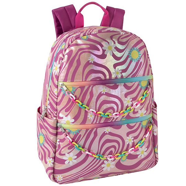 Psychedelic Daisy Double Chain Backpack