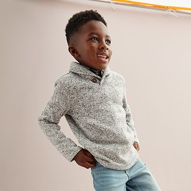 Boys 4-8 Jumping Beans® Shawl Collar Fleece Sweater