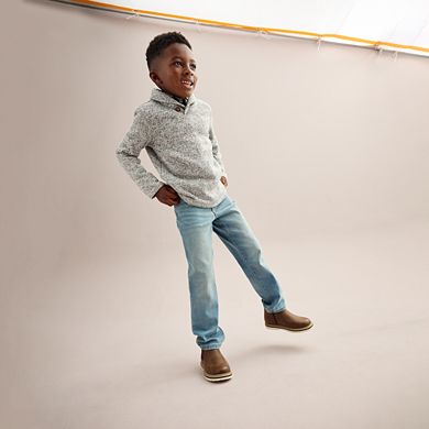 Boys 4-8 Jumping Beans® Shawl Collar Fleece Sweater