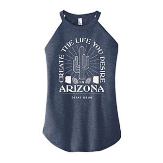 Juniors' Arizona High Neck Graphic Tank Top