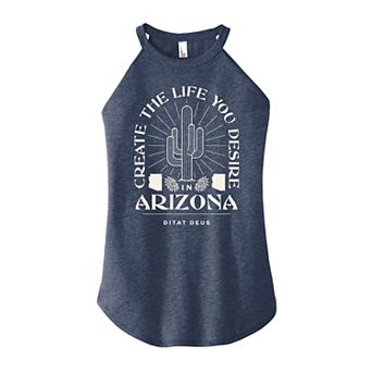 Juniors' Arizona High Neck Graphic Tank Top