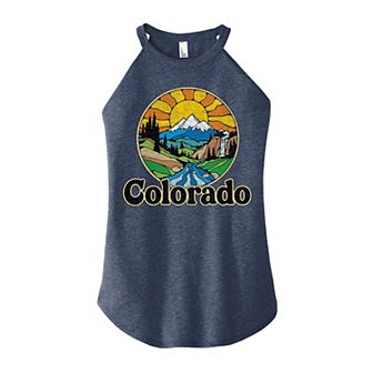 Juniors' Colorado High Neck Graphic Tank Top