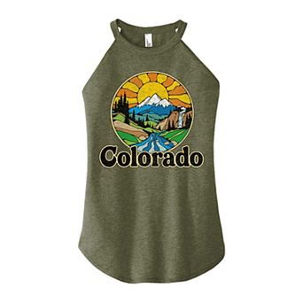 Juniors' Colorado High Neck Graphic Tank Top