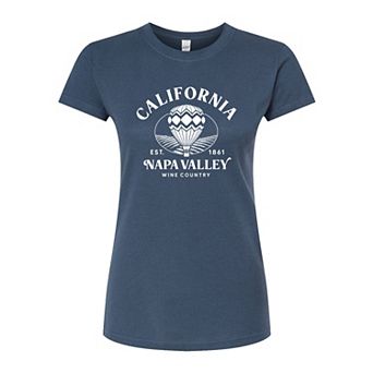 Juniors' California Fitted Graphic Tee