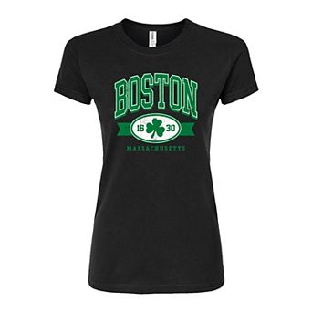 Juniors' Boston Fitted Graphic Tee