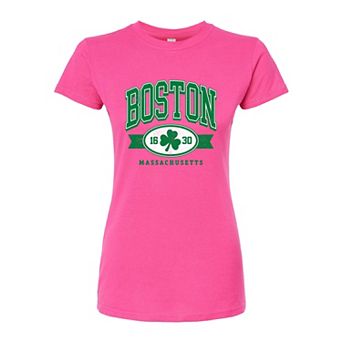 Juniors' Boston Fitted Graphic Tee