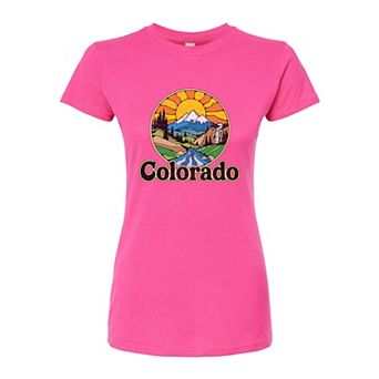 Juniors' Colorado Fitted Graphic Tee