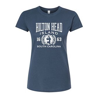 Juniors' Hilton Head Island Fitted Graphic Tee