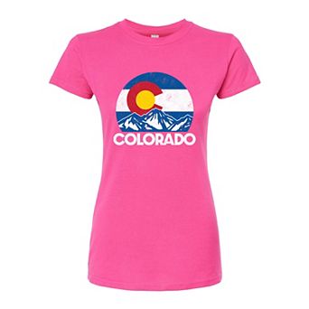 Juniors' Colorado Fitted Graphic Tee