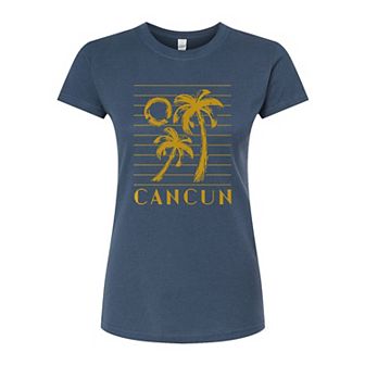 Juniors' Cancun Fitted Graphic Tee