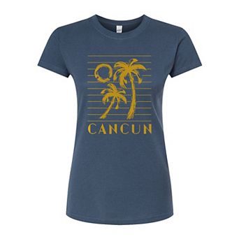 Juniors' Cancun Fitted Graphic Tee
