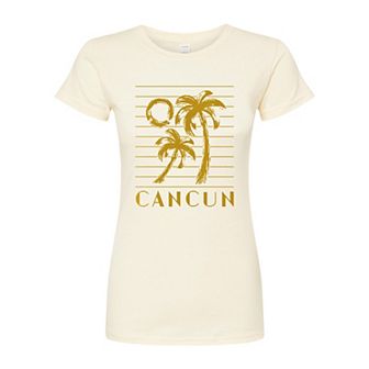 Juniors' Cancun Fitted Graphic Tee