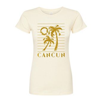 Juniors' Cancun Fitted Graphic Tee