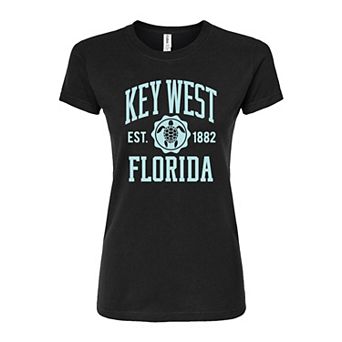 Juniors' Key West Fitted Graphic Tee