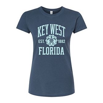 Juniors' Key West Fitted Graphic Tee