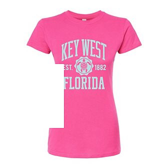 Juniors' Key West Fitted Graphic Tee