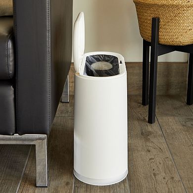 Juvale 12l / 3.17 Gallon Small Bathroom Trash Can With Lid