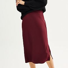 Mid length 2025 satin skirts kohls