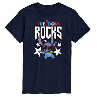 Disney's Lilo and Stitch Men's Freedom Rocks Graphic Tee