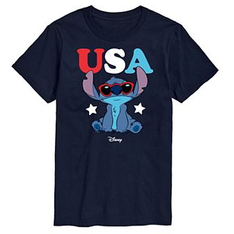 Disney's Lilo and Stitch Men's USA Sunglasses Graphic Tee