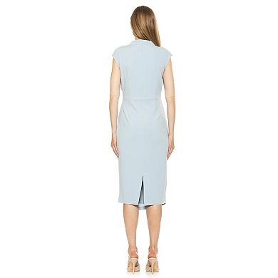 Women's ALEXIA ADMOR Yoon Draped Faux Surplice Sheath Dress