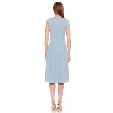 Women's ALEXIA ADMOR Mariah Asymmetrical Fit & Flare Midi Dress