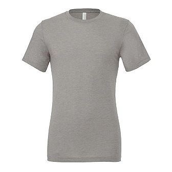 Canvas Mens Triblend Crew Neck Plain Short Sleeve T-Shirt