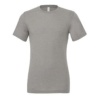 Canvas Mens Triblend Crew Neck Plain Short Sleeve T-Shirt
